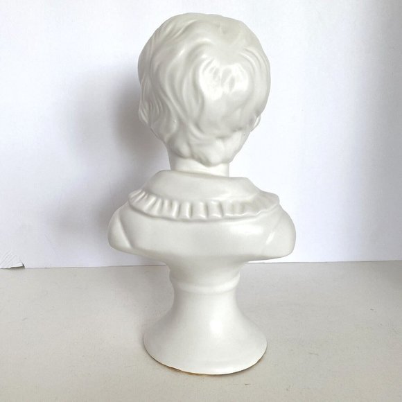 Porcelain Busts Napcoware Brother Sister Vintage Japan Ceramic Statue Victorian - Picture 6 of 16